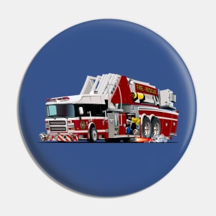 Cartoon firetruck Pin