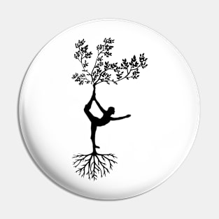 Meditating Women Yoga Pose Pin