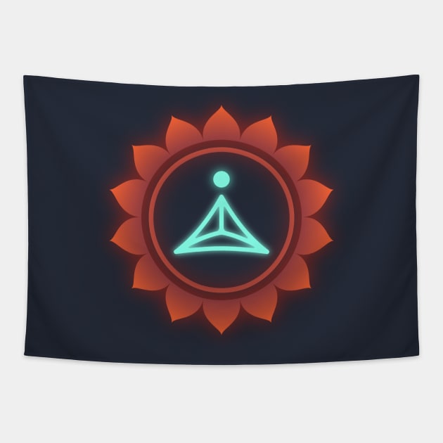 Yoga Meditation Abstract Design Tapestry by ARTIZIT