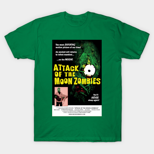 Discover "Attack of the Moon Zombies" poster - Mihmiverse - T-Shirt