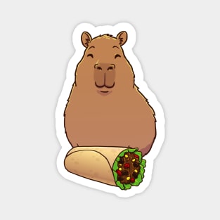 Capybara Burrito Magnet