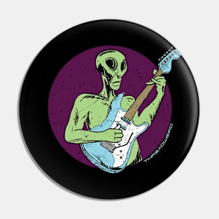 Alien Guitar Player Pin