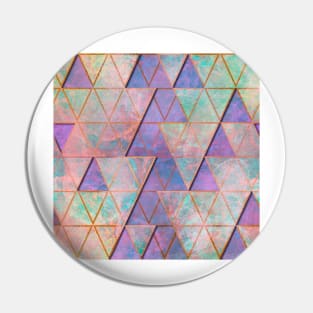 Breakthrough - Vibrant Pink and Purple Graphic Abstract Design Pin