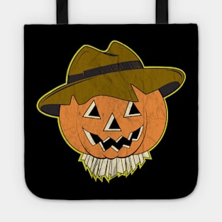 Vintage Halloween Scarecrow Tote