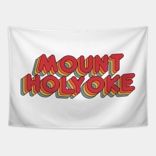 Mount Holyoke College Vintage Rainbow Tapestry