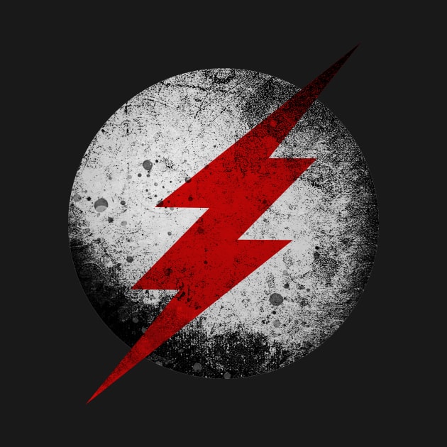 The Black Flash Distressed Grunge Logo by Flashpool