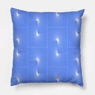 Periwinkle Blue Modern Geometry Pillow