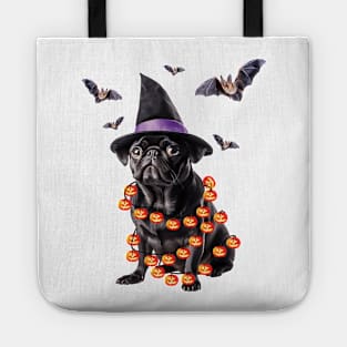 Pug Halloween Tote