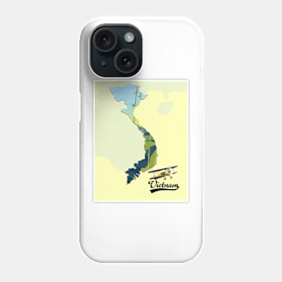 Vietnam retro map Phone Case