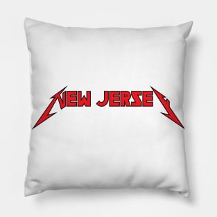 New Jersey - Typography Art Pillow