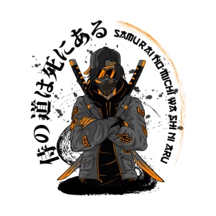 Millennial samurai with two swords T-Shirt