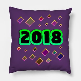 Colorful 2018 Pillow