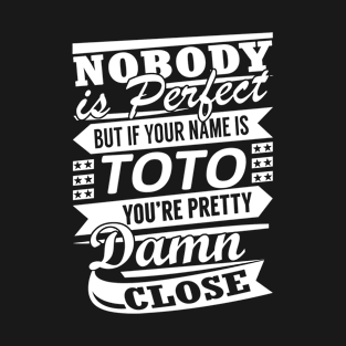 Nobody is Perfect TOTO Pretty Damn Close T-Shirt