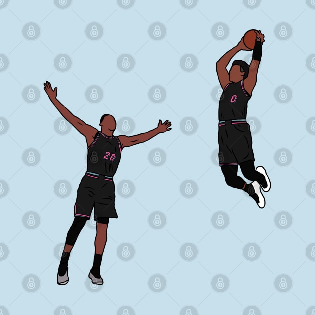 Justise Winslow Lob To Josh Richardson by rattraptees