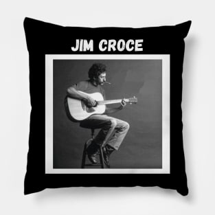 Jim croce vintage Pillow