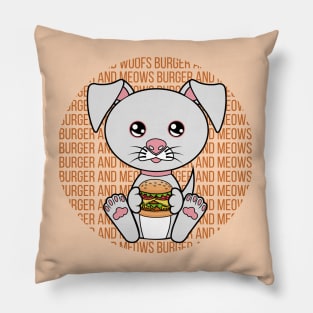 All I Need is burger and dogs, burger and dogs, burger and dogs lover Pillow