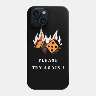 Flaming Dice Phone Case