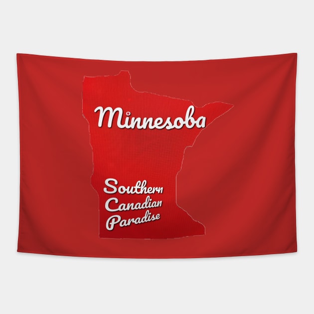 Minnesoba Southern Canadian Paradise Tapestry by Elvira Khan