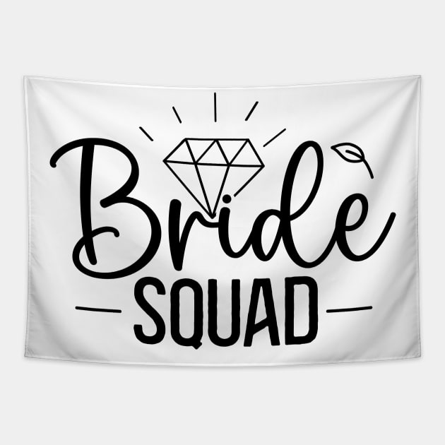 Bride Squad - bachelorette Tapestry by frankjoe