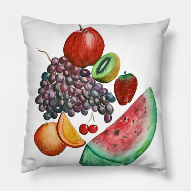 Fresh Fruit Pillow by Shirtacle