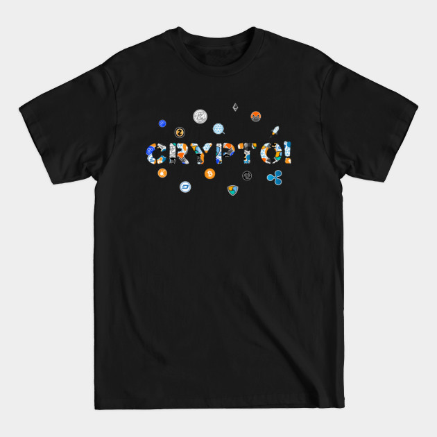 Discover Crypto T-shirt Crypto logo "Top cryptocurrency" - Cryptocurrency - T-Shirt