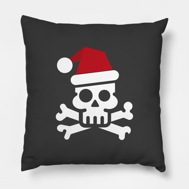 Santa Skull Pillow by bembureda