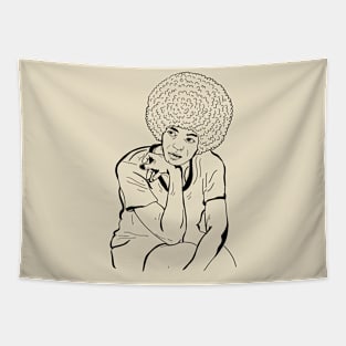 Angela Davis Style Classic Tapestry