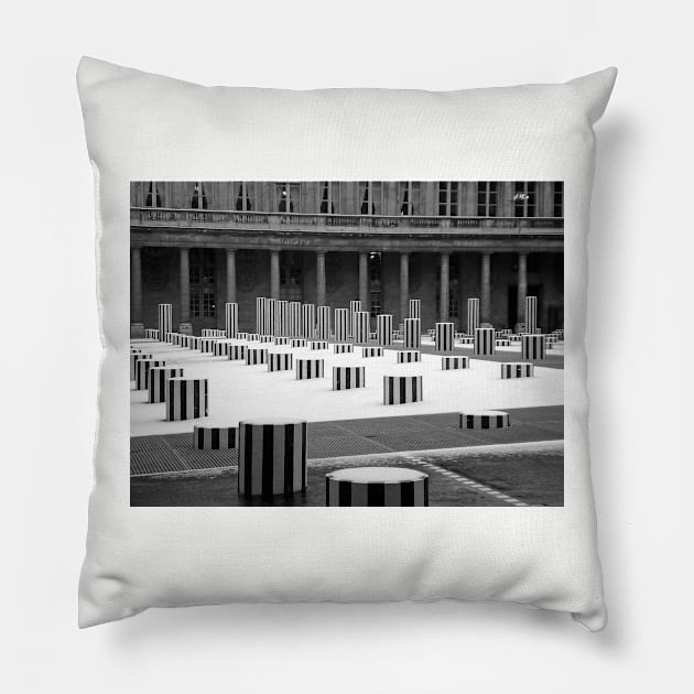 Paris Palais-Royal in the Snow Pillow by BlackBeret