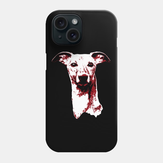 Red Whippet Phone Case by childofthecorn