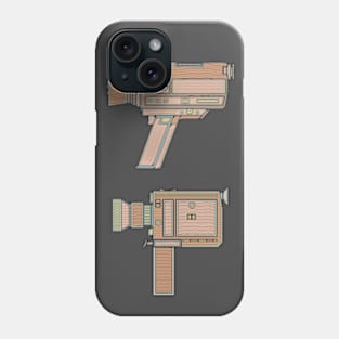 Brown Classic Video Camera Phone Case