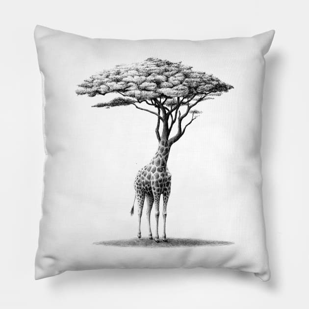 girafboom Pillow by RedmerHoekstra