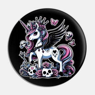 Unstable Gothic Unicorn Pin