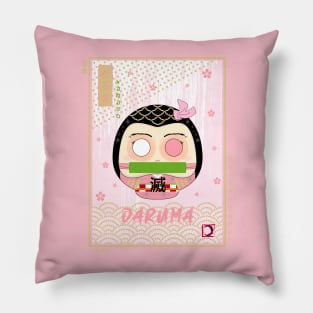 Daruma Nezuko Ukiyo-e Pillow