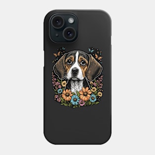 Beagle and Butterflies Phone Case