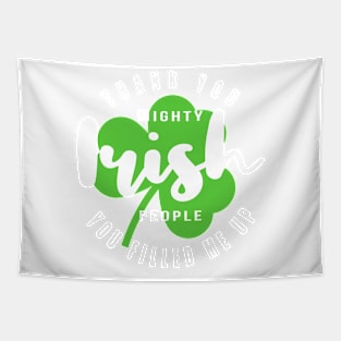 St Patrick's Day Irish Funny Leprechaun Clover Shamrock Tapestry