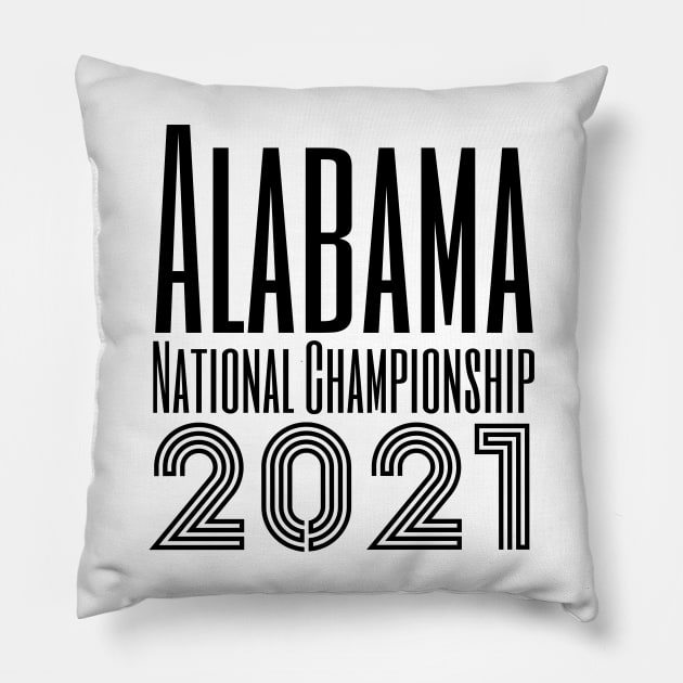 Alabama National Championship 2021 Pillow by daghlashassan