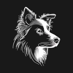 Portrait of a Border Collie T-Shirt