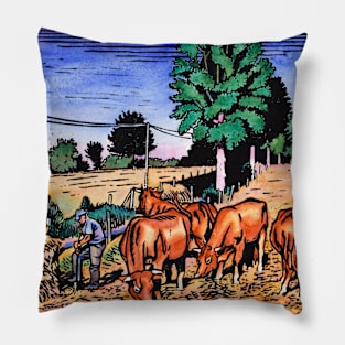 French Cows Pillow