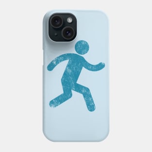 Distressed Running Stick Man Phone Case