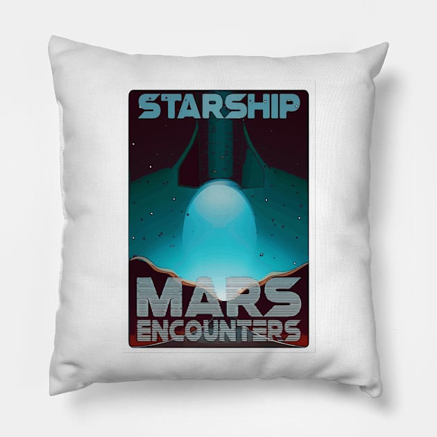 Mars Encounters Pillow by eSeaty