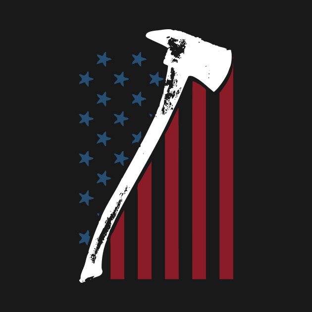 Firefighter USA Flag by veerkun