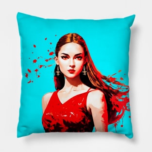 Stylish Red Pillow