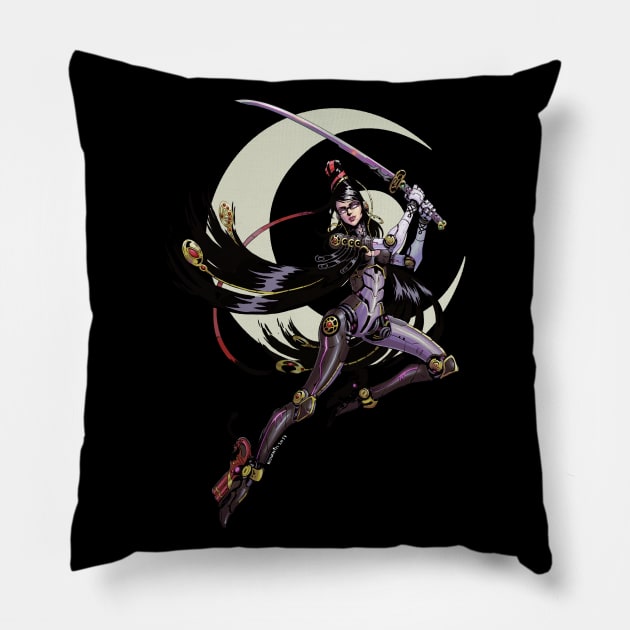 Cyborg Bayonetta Pillow by Novanim