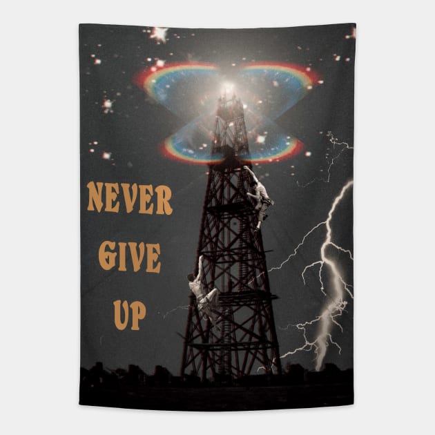 Never give up Tapestry by Aephicles