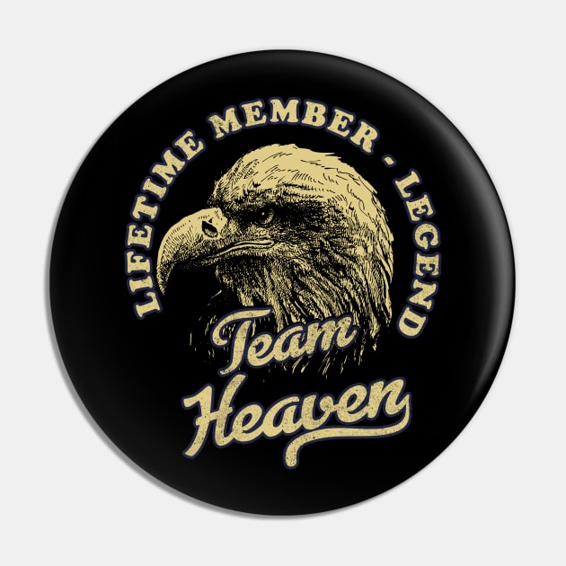 Heaven Name - Lifetime Member Legend - Eagle Pin by Stacy Peters Art