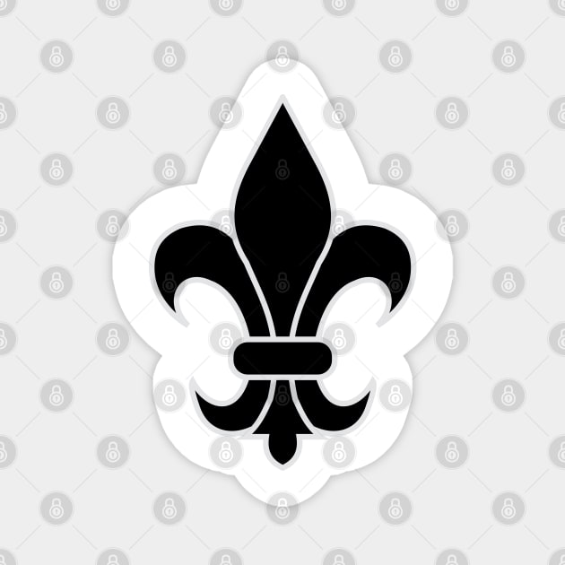 fleur de lis (black) Magnet by PabloDeChenez