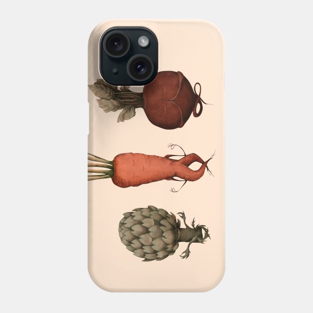 veggie yoga Phone Case by KindSpirits