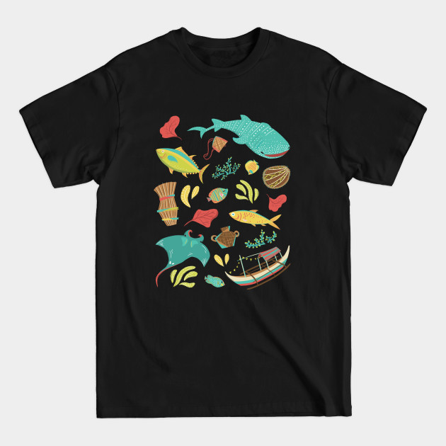 Discover Filipino Water Collage - Philippines - T-Shirt