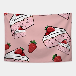 Strawberry Cakes Tapestry