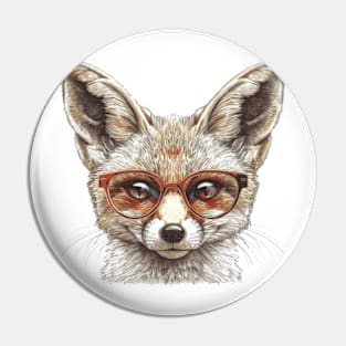 Specs 'n' Sand: The Fennec Fox Fashionista Tee Pin